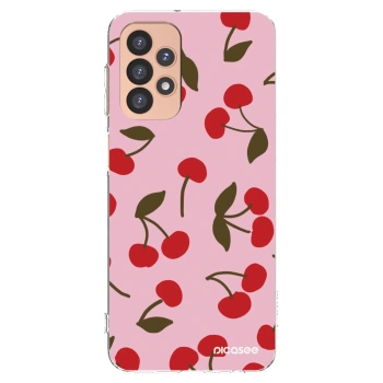 Picasee διαφανής θήκη σιλικόνης Samsung Galaxy A23 A236B 5G - Cherry