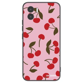 Picasee Μαύρη θήκη σιλικόνης για Xiaomi Redmi A1 - Cherry
