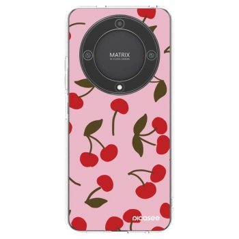 Picasee διαφανής θήκη σιλικόνης Honor Magic5 Lite 5G - Cherry