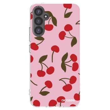 Picasee διαφανής θήκη σιλικόνης Samsung Galaxy A34 5G A346B - Cherry