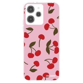 Picasee διαφανής θήκη σιλικόνης Xiaomi Redmi 12 4G - Cherry