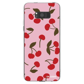 Picasee διαφανής θήκη σιλικόνης Samsung Galaxy S8 G950F - Cherry