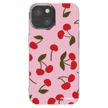 Picasee διαφανής θήκη σιλικόνης Apple iPhone 15 - Cherry