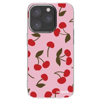 Picasee διαφανής θήκη σιλικόνης Apple iPhone 15 Pro - Cherry