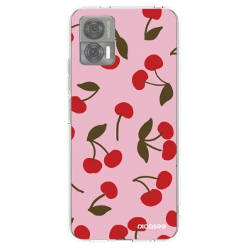 Picasee διαφανής θήκη σιλικόνης Motorola Edge 30 Neo - Cherry