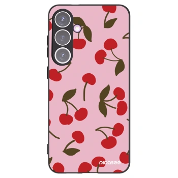 Picasee Μαύρη θήκη σιλικόνης για Samsung Galaxy S24+ S926B 5G - Cherry