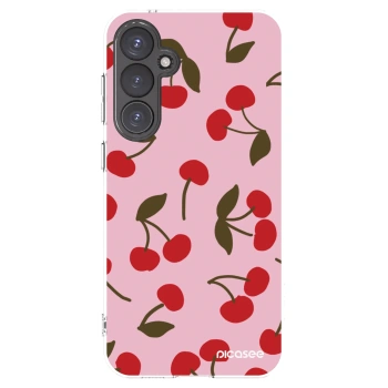 Picasee διαφανής θήκη σιλικόνης Samsung Galaxy S23 FE S711B - Cherry