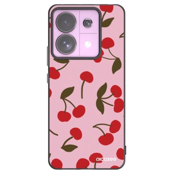 Picasee Μαύρη θήκη σιλικόνης για Xiaomi Redmi Note 13 Pro 5G - Cherry