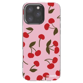 Picasee διαφανής θήκη σιλικόνης Apple iPhone 16 Pro Max - Cherry