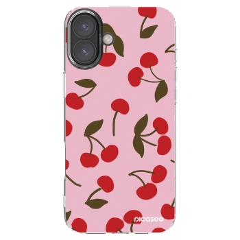 Picasee διαφανής θήκη σιλικόνης Apple iPhone 16 Plus - Cherry