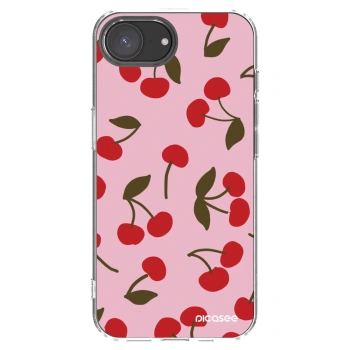 Picasee διαφανής θήκη σιλικόνης Apple iPhone 16e - Cherry