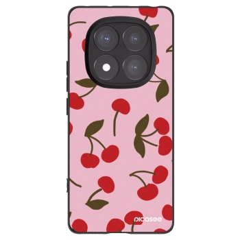 Picasee Μαύρη θήκη σιλικόνης για Xiaomi Redmi Note 14 Pro 5G - Cherry
