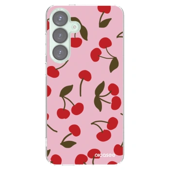 Picasee διαφανής θήκη σιλικόνης Samsung Galaxy S25+ 5G - Cherry