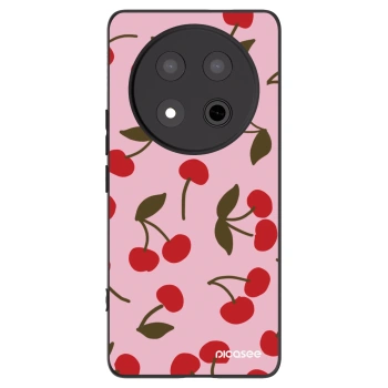 Picasee Μαύρη θήκη σιλικόνης για Honor Magic7 Lite 5G - Cherry