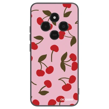 Picasee Μαύρη θήκη σιλικόνης για Xiaomi Poco C75 - Cherry