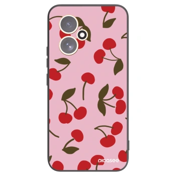 Picasee Μαύρη θήκη σιλικόνης για Honor 400 5G - Cherry
