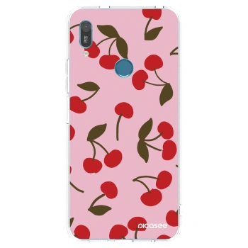 Picasee διαφανής θήκη σιλικόνης Huawei Y6 2019 - Cherry
