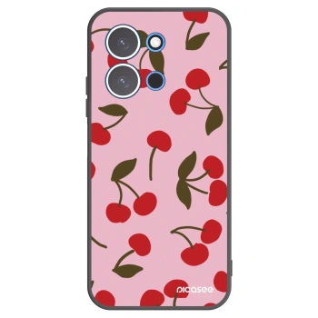 Picasee Μαύρη θήκη σιλικόνης για Xiaomi Redmi 15C 4G - Cherry