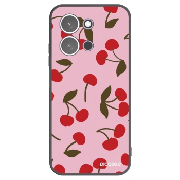 Picasee Μαύρη θήκη σιλικόνης για Xiaomi Redmi 15C 5G - Cherry