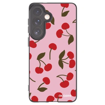 Picasee Μαύρη θήκη σιλικόνης για Samsung Galaxy S26+ - Cherry