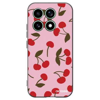 Picasee Μαύρη θήκη σιλικόνης για Xiaomi 17 - Cherry