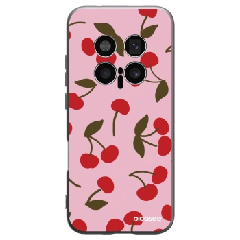 Picasee Μαύρη θήκη σιλικόνης για Honor Magic8 Pro 5G - Cherry