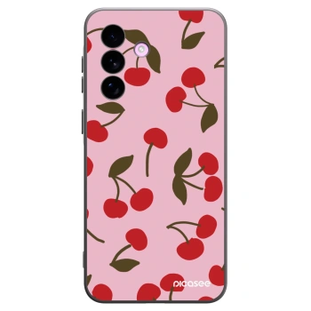 Picasee Μαύρη θήκη σιλικόνης για Samsung Galaxy A57 5G - Cherry