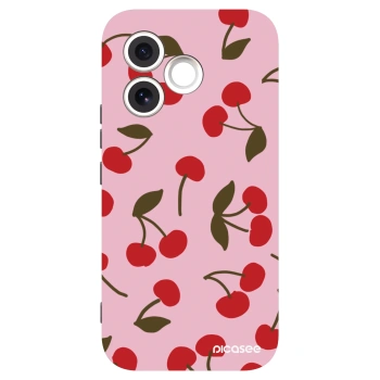 Picasee Μαύρη θήκη σιλικόνης για Honor 600 Lite - Cherry