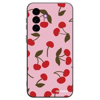Picasee Μαύρη θήκη σιλικόνης για Samsung Galaxy A37 - Cherry