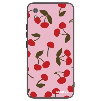 Picasee Μαύρη θήκη σιλικόνης για Xiaomi Redmi 7A - Cherry