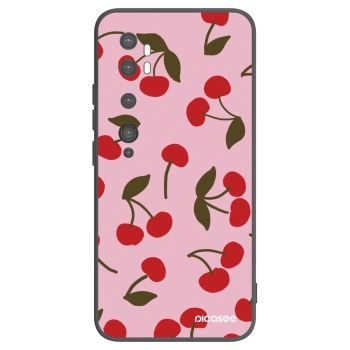 Picasee Μαύρη θήκη σιλικόνης για Xiaomi Mi Note 10 (Pro) - Cherry