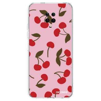 Picasee διαφανής θήκη σιλικόνης Xiaomi Redmi Note 9 Pro - Cherry