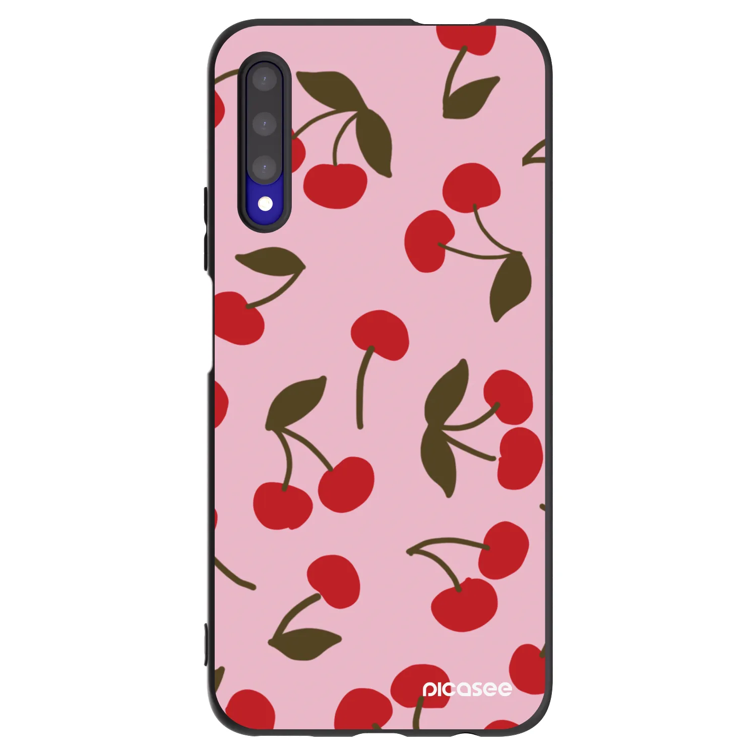 Picasee Μαύρη θήκη σιλικόνης για Honor 9X Pro - Cherry