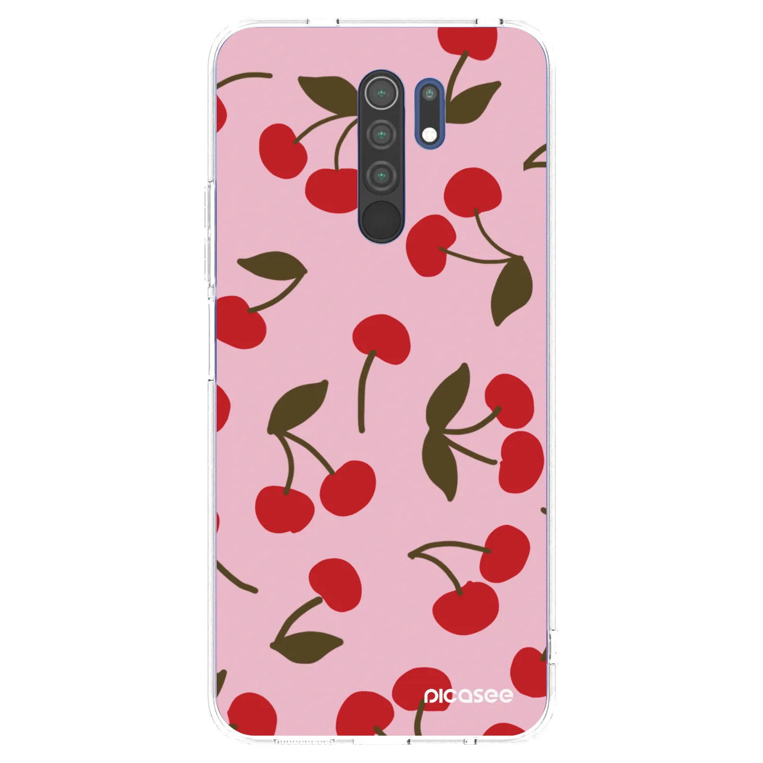 Picasee διαφανής θήκη σιλικόνης Xiaomi Redmi 9 - Cherry