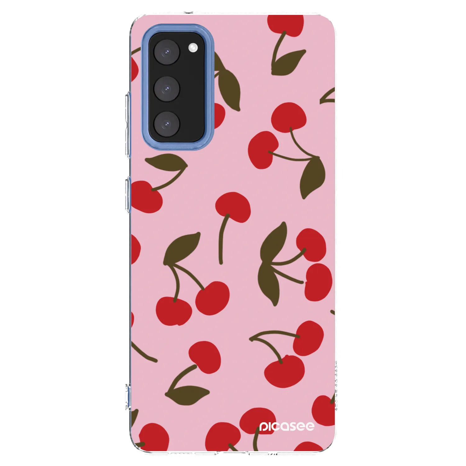 Picasee διαφανής θήκη σιλικόνης Samsung Galaxy S20 FE - Cherry
