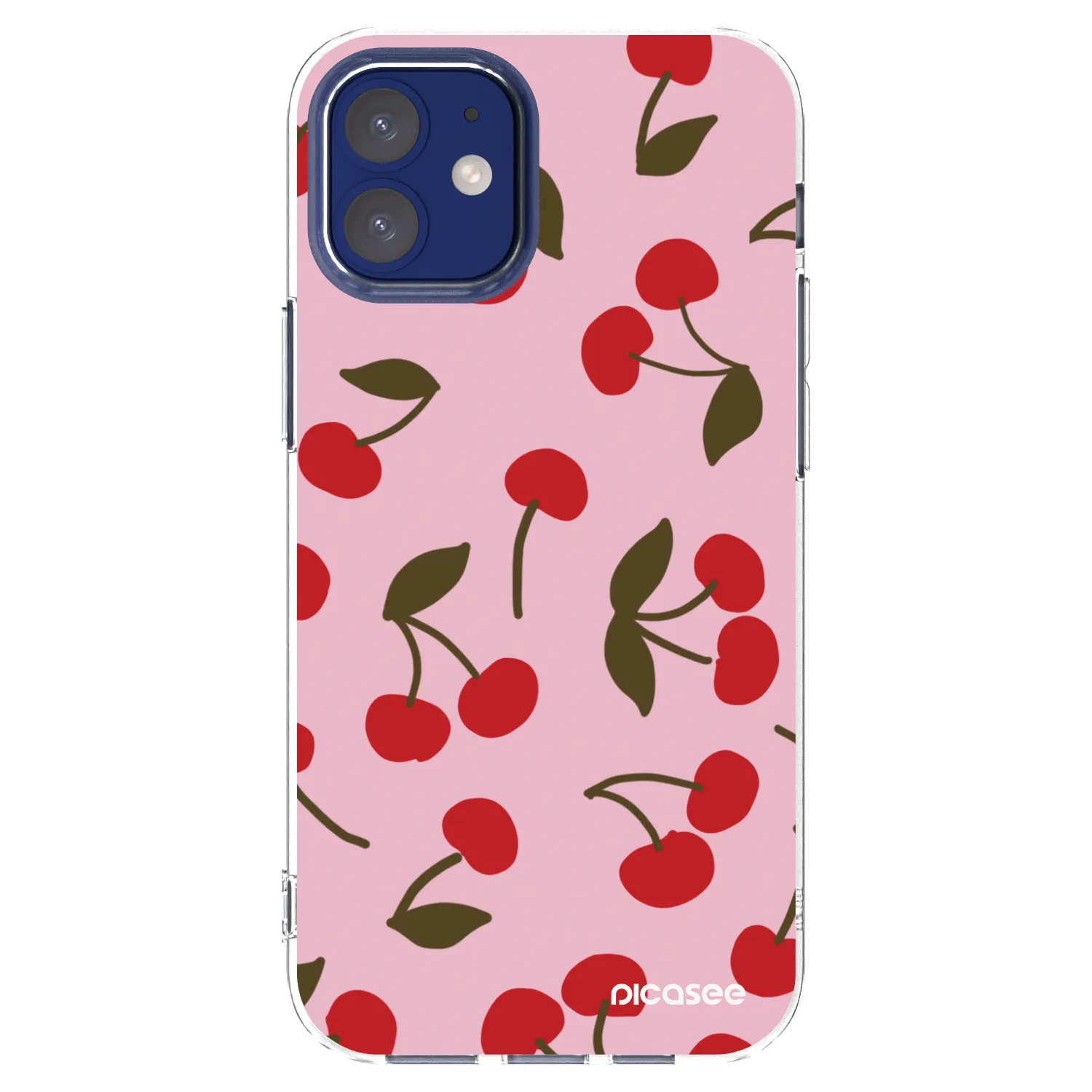 Picasee διαφανής θήκη σιλικόνης Apple iPhone 12 mini - Cherry