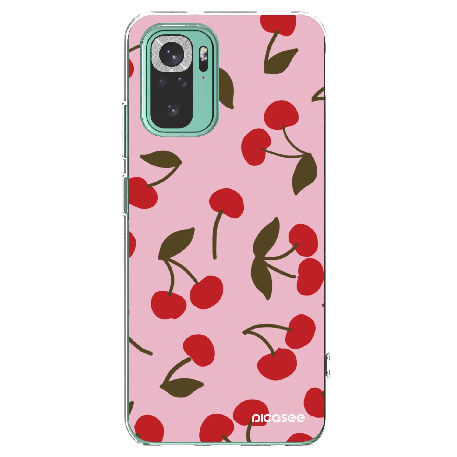 Picasee διαφανής θήκη σιλικόνης Xiaomi Redmi Note 10 Pro - Cherry