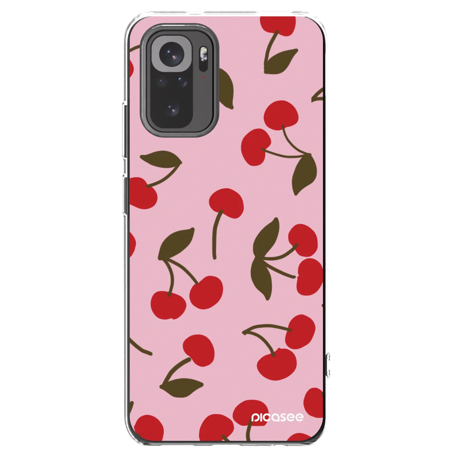 Picasee διαφανής θήκη σιλικόνης Xiaomi Redmi Note 10S - Cherry