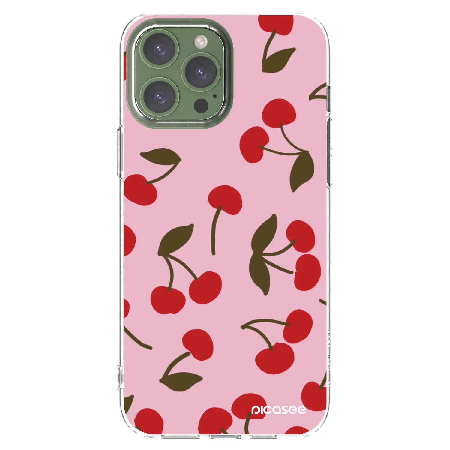 Picasee διαφανής θήκη σιλικόνης Apple iPhone 13 Pro Max - Cherry