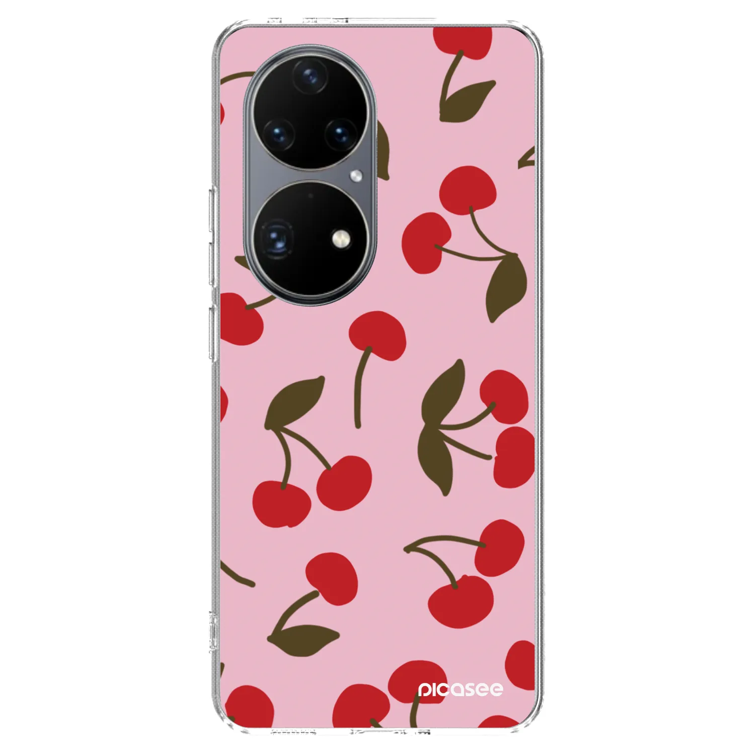 Picasee διαφανής θήκη σιλικόνης Huawei P50 - Cherry