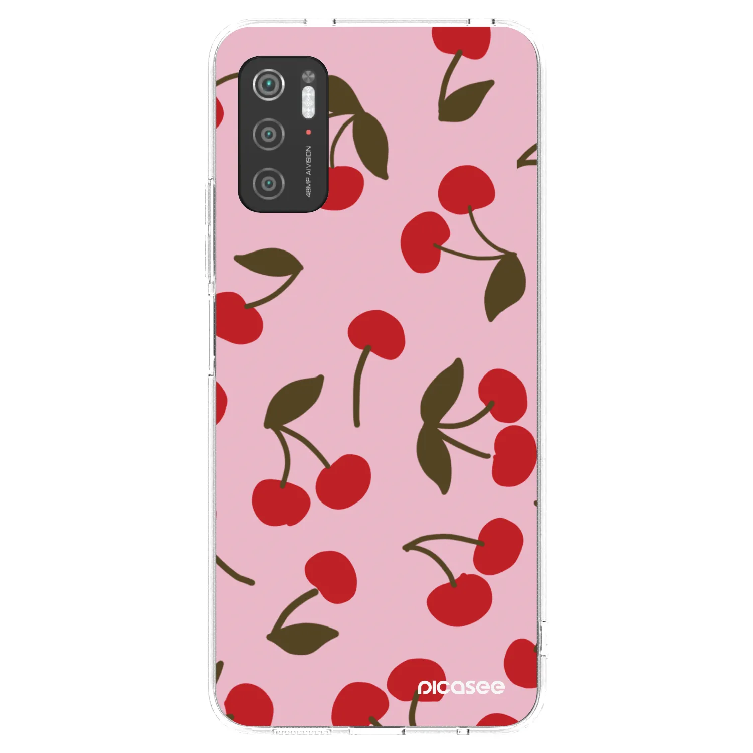 Picasee διαφανής θήκη σιλικόνης Xiaomi Poco M3 Pro 5G - Cherry