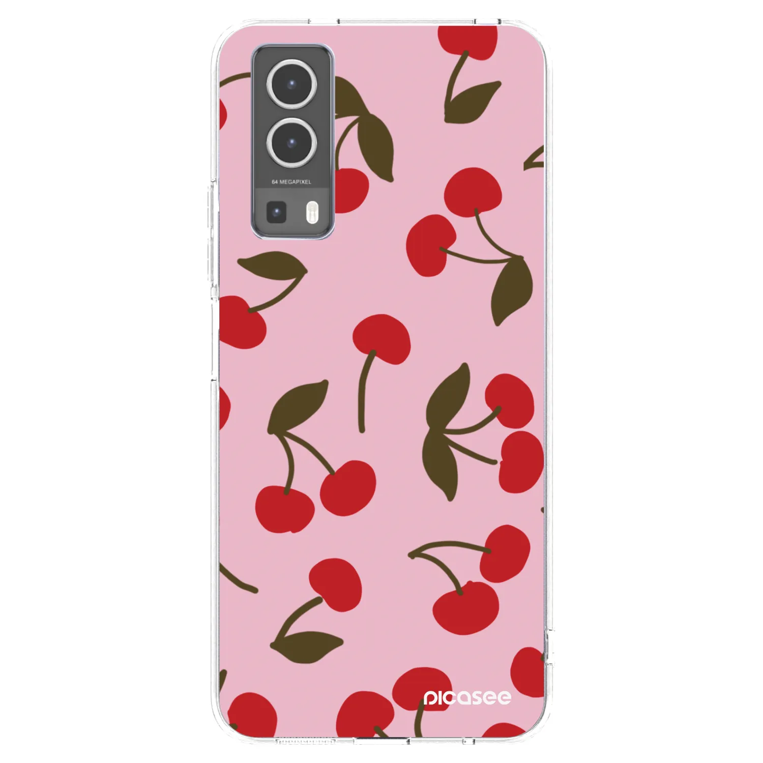 Picasee διαφανής θήκη σιλικόνης Vivo Y72 5G - Cherry