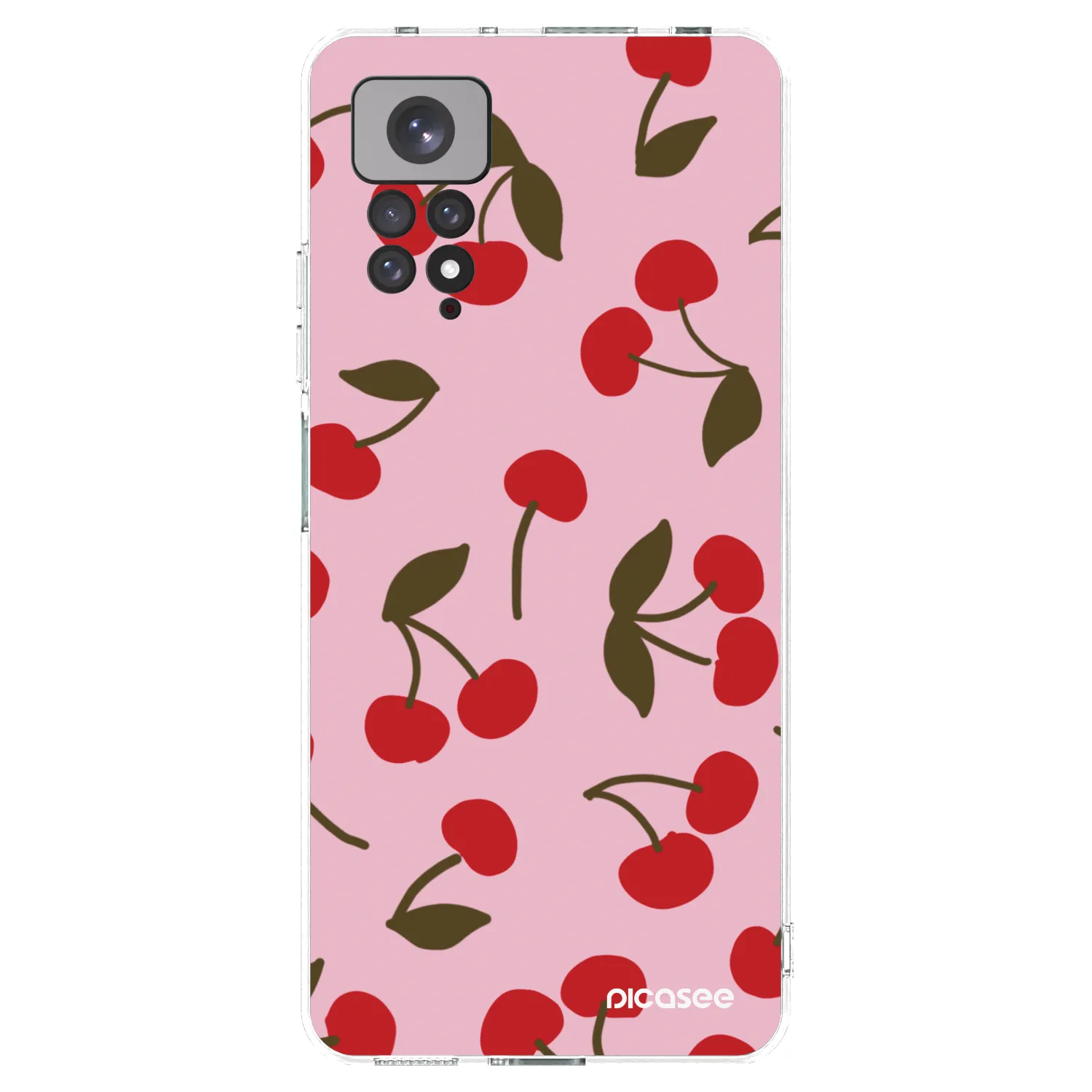 Picasee διαφανής θήκη σιλικόνης Xiaomi Redmi Note 11S 4G - Cherry