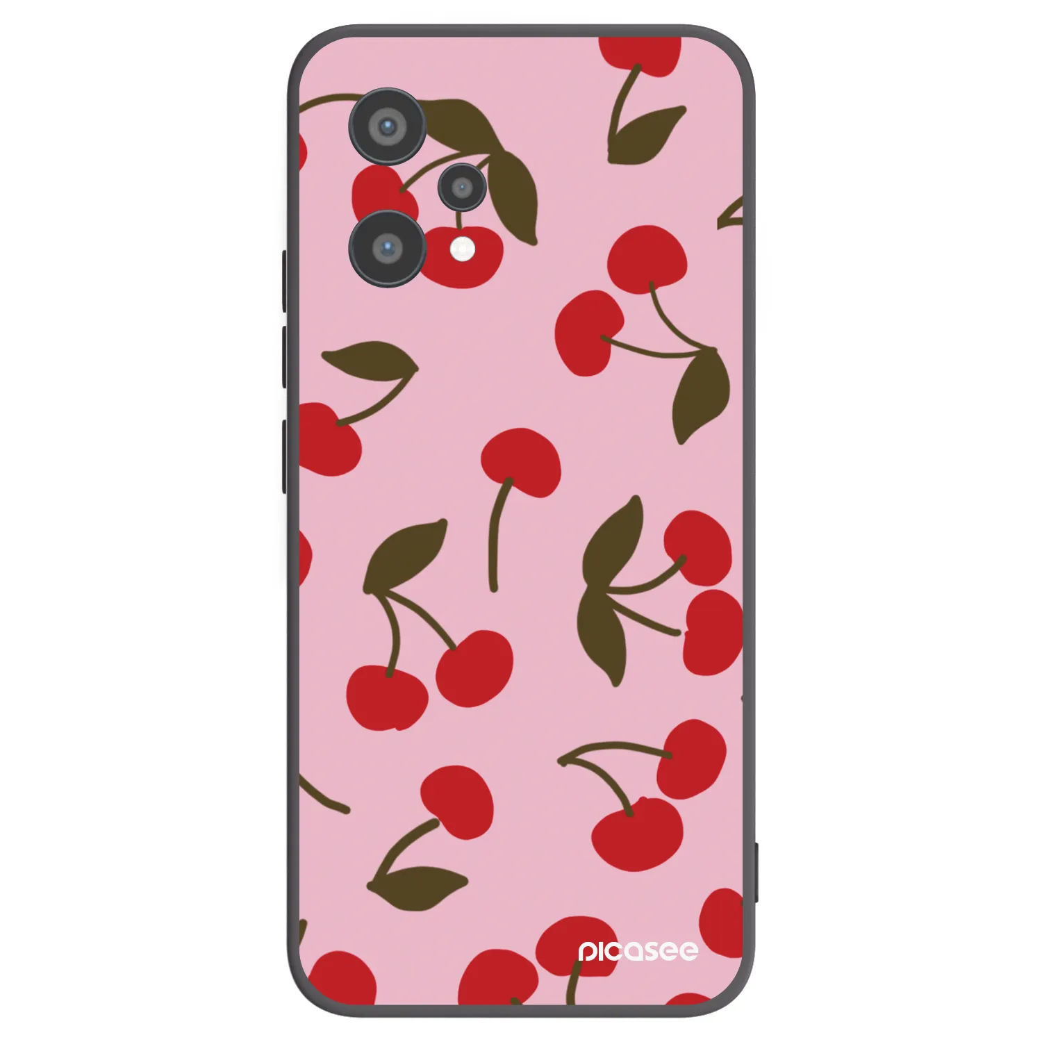 Picasee Μαύρη θήκη σιλικόνης για Realme 9 Pro 5G - Cherry