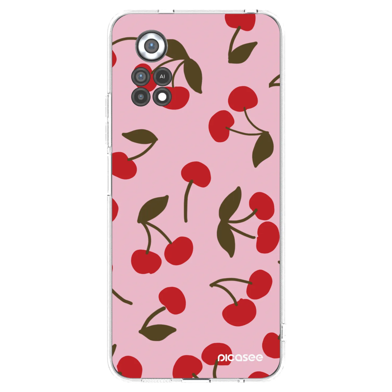 Picasee διαφανής θήκη σιλικόνης Xiaomi Poco X4 Pro 5G - Cherry