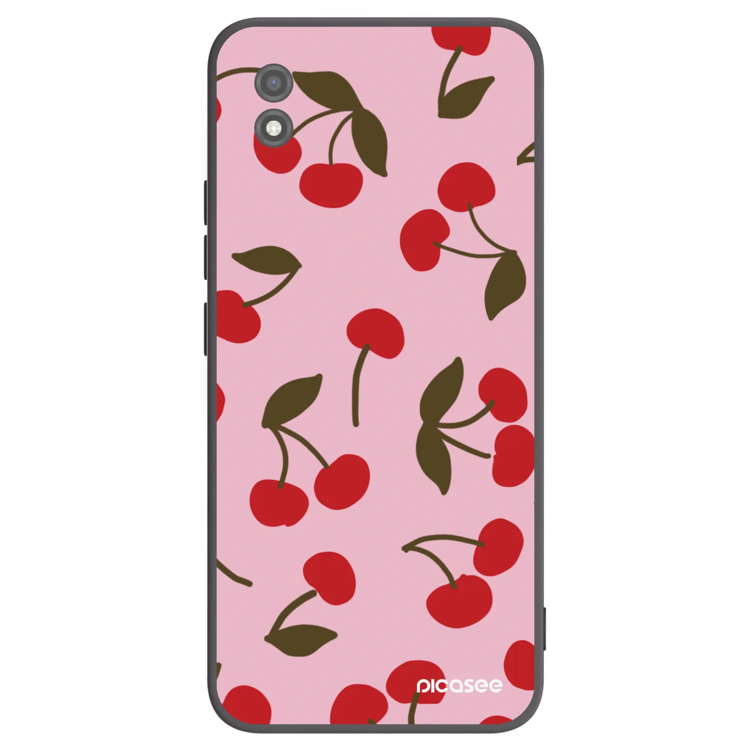 Picasee Μαύρη θήκη σιλικόνης για Realme C11 (2021) - Cherry