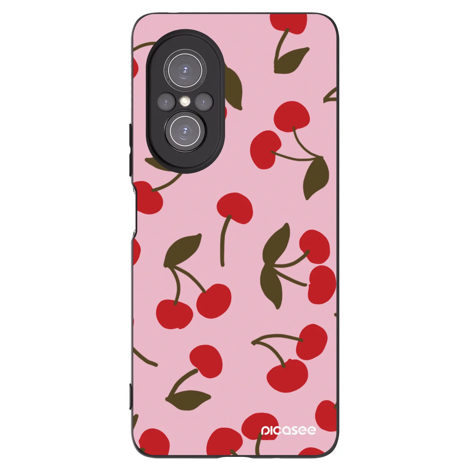 Picasee Μαύρη θήκη σιλικόνης για Huawei Nova 9 SE - Cherry
