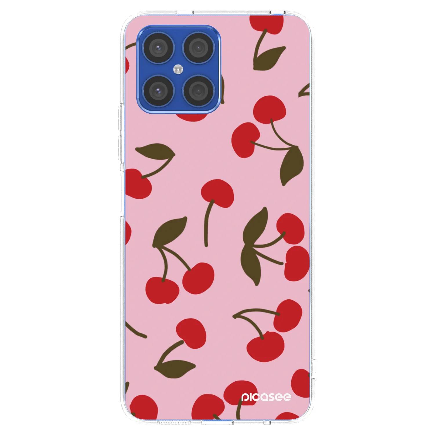 Picasee διαφανής θήκη σιλικόνης Honor X8 4G - Cherry
