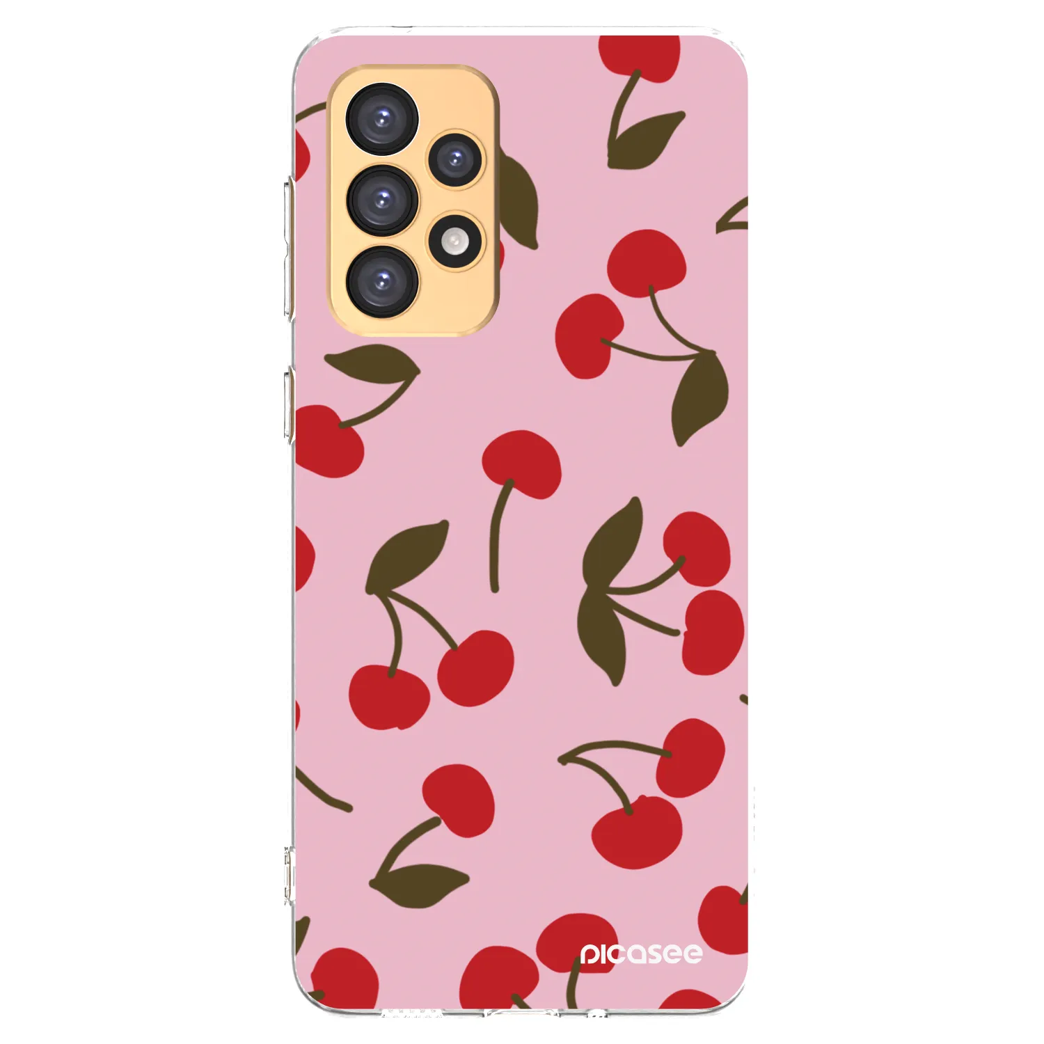 Picasee διαφανής θήκη σιλικόνης Samsung Galaxy A33 5G A336 - Cherry