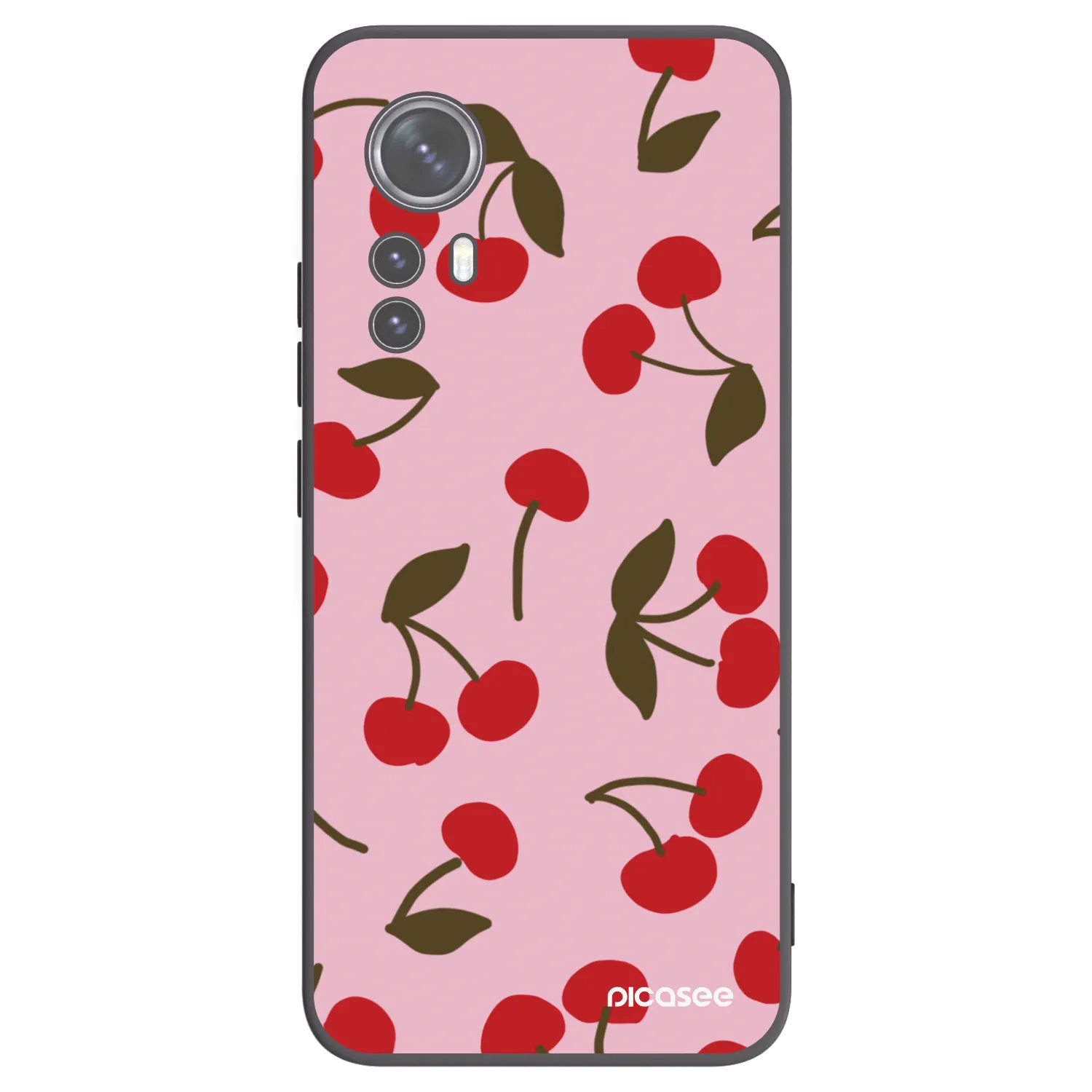 Picasee Μαύρη θήκη σιλικόνης για Xiaomi 12X - Cherry